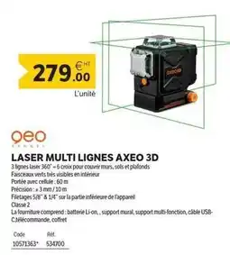 DomPro Laser multi lignes axeo 3d offre