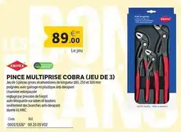DomPro Pince multiprise cobra (jeu de 3 offre