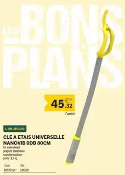 DomPro Leborgne - cle a etais universelle nanovíb odb 80cm offre
