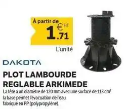 DomPro Plot lambourde reglable arkimede offre