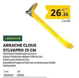DomPro Leborgne - arrache clous sylvapro 25 cm offre
