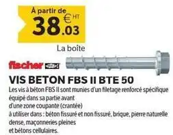 DomPro Fischer - vis beton fbs ii bte 50 offre