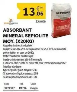 DomPro Absorbant mineral sepiolite moy offre
