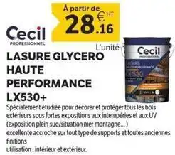 DomPro Cecil - lasure glycero haute performance lx530+ offre