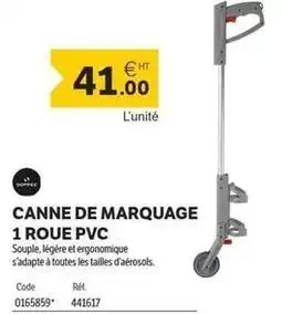 DomPro Canne de marquage 1 roue pvc offre
