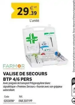 DomPro Far - valise de secours btp 4/6 pers offre