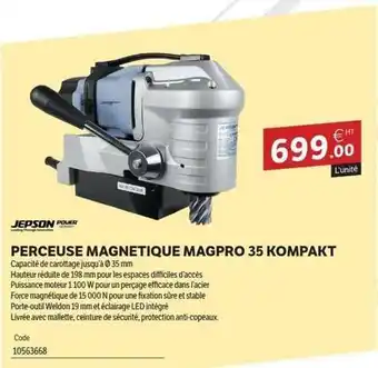 Perceuse magnetique magpro 35 kompakt