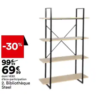 BUT Bibliothèque Steel offre