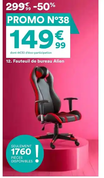 BUT Fauteuil de bureau Alien offre