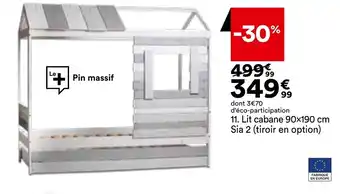 BUT Lit Cabane 90x190cm offre