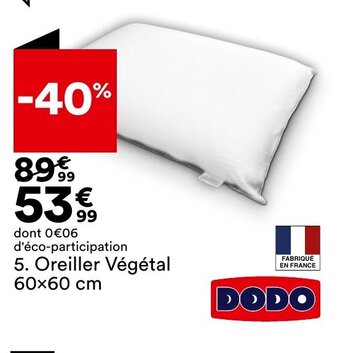 BUT Oreiller Végétal offre