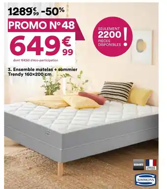 BUT Ensemble Matelas + Sommier offre