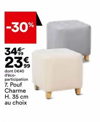 BUT Pouf Charme offre