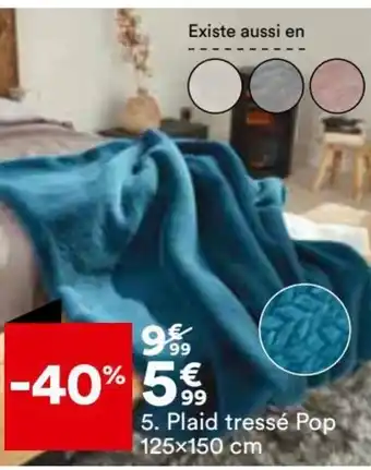 BUT Plaid Tressé Pop offre