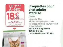 VillaVerde Complet - croquettes pour chat adulte stérilisé offre