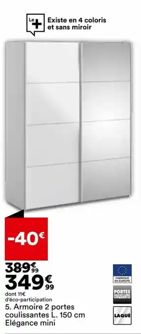 BUT Armoire 2 Portes offre
