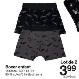 Zeeman Boxer enfant offre