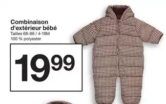 Combinaison d'extérieur bébé