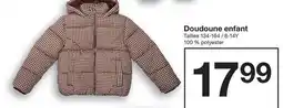 Zeeman Doudoune enfant offre