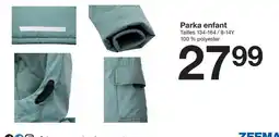Zeeman Parka enfant offre