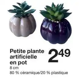 Petite plante artificielle en pot