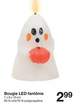 Zeeman Bougie led fantome offre