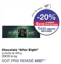 Monoprix After Eight Chocolats offre