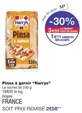 Harrys Pinsa à garnir