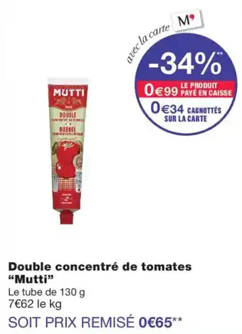 Mutti Double concentré de tomates