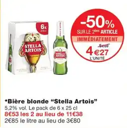 Monoprix Stella Artois offre