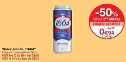 Monoprix 1664 Bière blonde offre