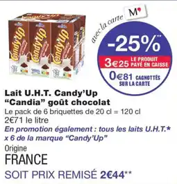 Monoprix Candy'Up Lait U.H.T. Candy'Up offre