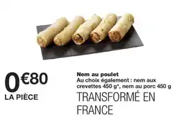 Monoprix Nem au poulet offre