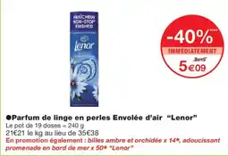 Monoprix Lenor Parfum de linge en perles Envolée d'air offre