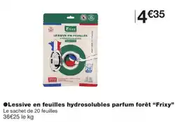 Monoprix Frixy Lessive en feuilles hydrosolubles offre