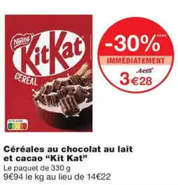 Monoprix Kit Kat Céréales offre