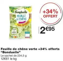 Monoprix Bonduelle Feuille de chêne verte offre