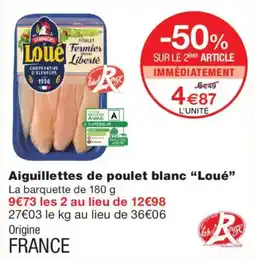 Monoprix Loué Aiguillettes de poulet blanc offre