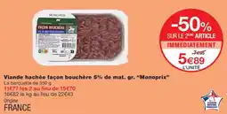 Monoprix Monoprix Viande hachée offre