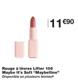 Monoprix Maybelline Rouge à lèvres Lifter 106 offre