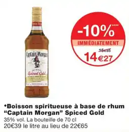 Monoprix Captain Morgan Spiced Gold offre