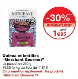 Monoprix Merchant Gourmet Quinoa et lentilles offre
