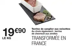 Monoprix Terrine de sanglier aux noisettes offre