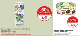 Monoprix Bjorg Boisson végétale avoine calcium Bio offre