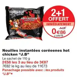 Monoprix J.B. Nouilles instantanées coréennes offre