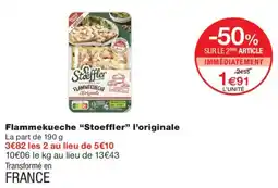 Monoprix Stoeffler Flammekueche l'originale offre