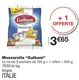 Monoprix Galbani Mozzarella offre