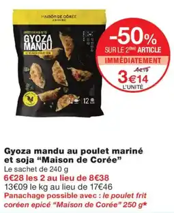 Monoprix Maison de Corée Gyoza mandu offre