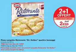 Monoprix Dr. Oetker Ristorante quattro formaggi offre
