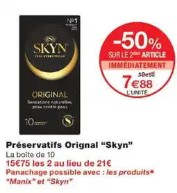 Monoprix Skyn Préservatifs Original offre